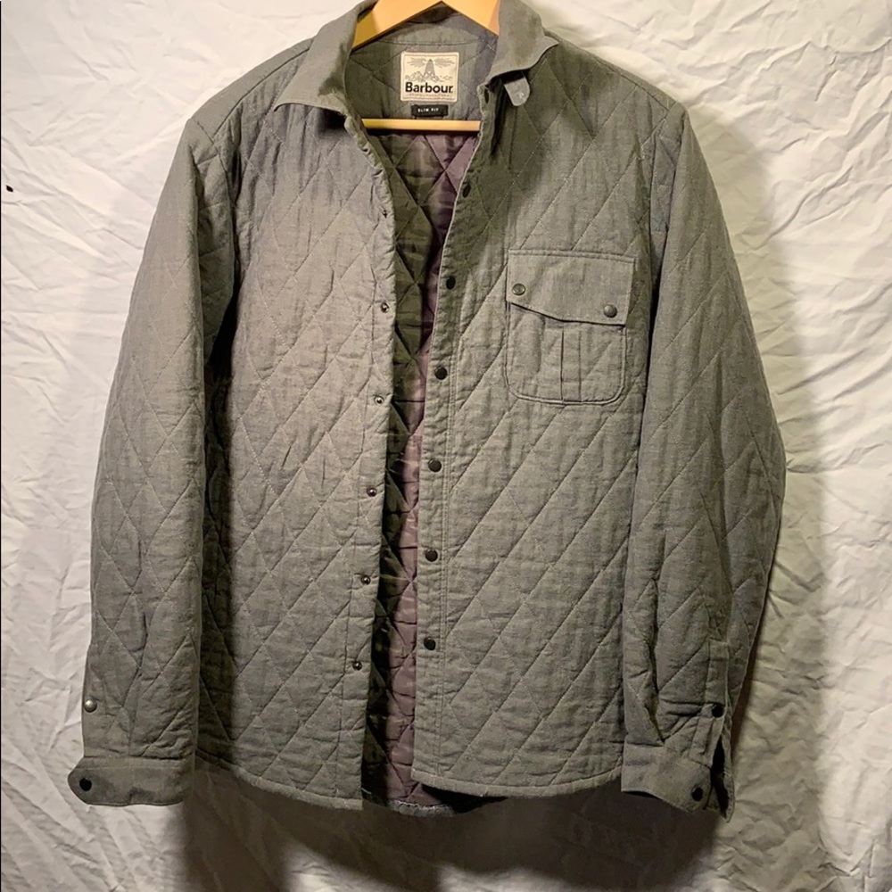 Barbour quilted shirt jacket